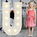 3FT Marquee Light Up Letters U, Big Marquee Letter for Baby Shower Birthday Engagement Wedding Marry Me Party Decor