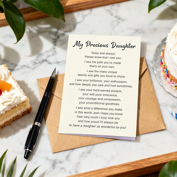 Birthday Daughter Card, Birthday card daughter adult, Daughter Birthday Card, Birthday Gift from Mom | Dad