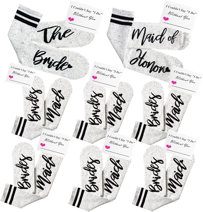 Bridesmaid Gifts For Women Wedding Gifts Proposal Set Bachelorette Party Favors Decorations Bride Socks…