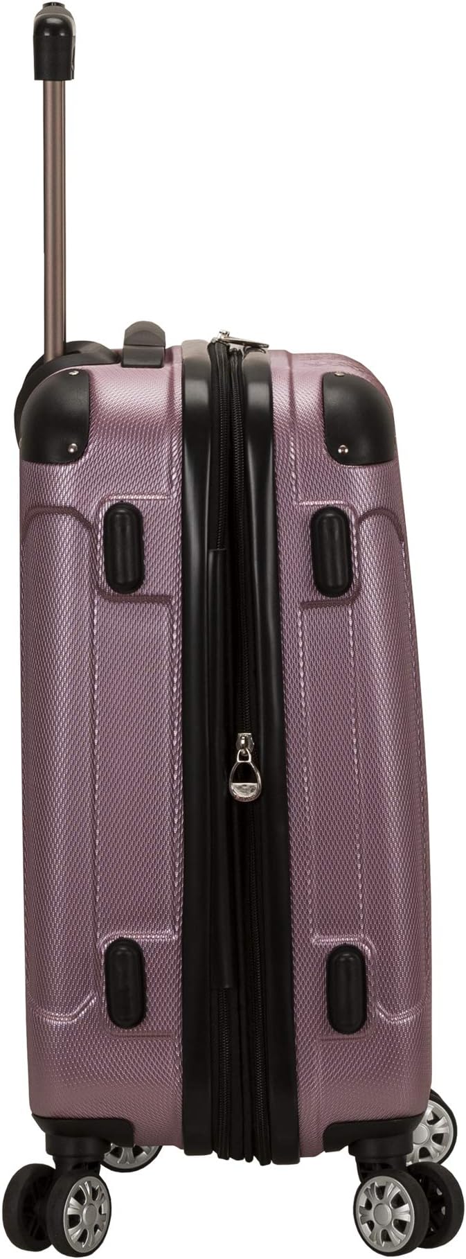 Rockland London Hardside 3 Piece Expandable Spinner Wheel Luggage Set, (20"/24"/28"), Pink