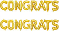 2 Set 16Pcs Gold Congrats Letter Balloons 16in Balloon Foil Letter Decorations Party Decor Gold Letter Balloons Congrats Party Supplies