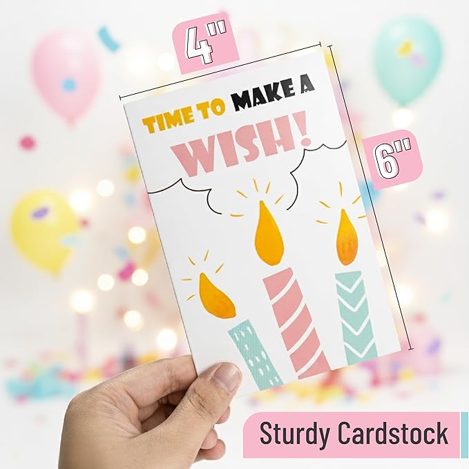 Mr. Pen- Birthday Cards with Envelopes, 20 Pack, 4" x 6", Assorted, Gold Foil, Blank Inside, Greeting Cards Birthday