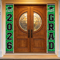 2026 Graduation Decorations,Congrats Grad Banner Backdrop for Class of 2026 Decorations- Green Graduation Party Decorations