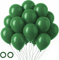 105pcs Dark Green Balloons 12inch Hunter Green Balloons for Birthday Dinosaur Baby Shower St. Patrick's Day Summer Jungle Forest Safari Party Decorations