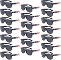 YQVIE Bulk American Flag Sunglasses for Adult Retro Independence Day Glasses UV400 Protection