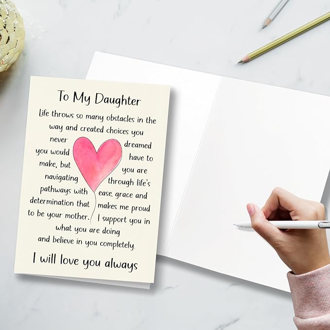 Happy Birthday Card for Daughter, Inspiring Birthday Card for Daughter, Happy Birthday Daughters, Birthday Gifts for Daughters