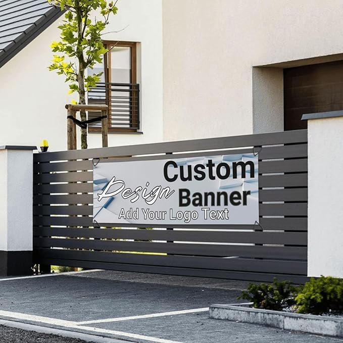 Custom Banners Personalized Banner Signs Design Your Own for Party Birthday Graduation Wedding Event Decoration 24×71 Inches