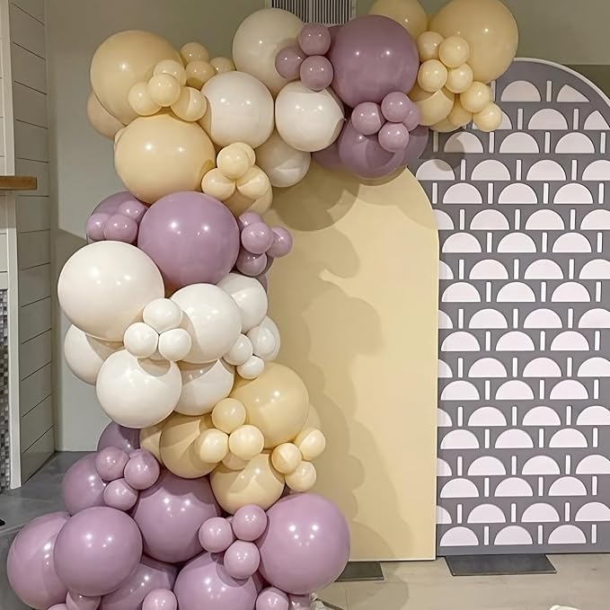 Dusty Purple Balloons Arch Taro Purple Balloons Garland 103pcs Retro Lavender Lilac Balloon Different Sizes Helium Latex Balloon Boho Birthday Party Decoration Wildflower Bridal Baby Shower Wedding