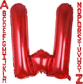 AULE red Letter Balloons W 40Inch Large Giant big Foil Mylar red W Balloon for Birthday Aniversary Party Decorations