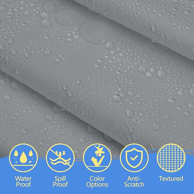 8-Count Silver Disposable Plastic Tablecloths Rectangle 54x108 Inch - Extra Long Waterproof Banquet Table Covers for Parties & Catering