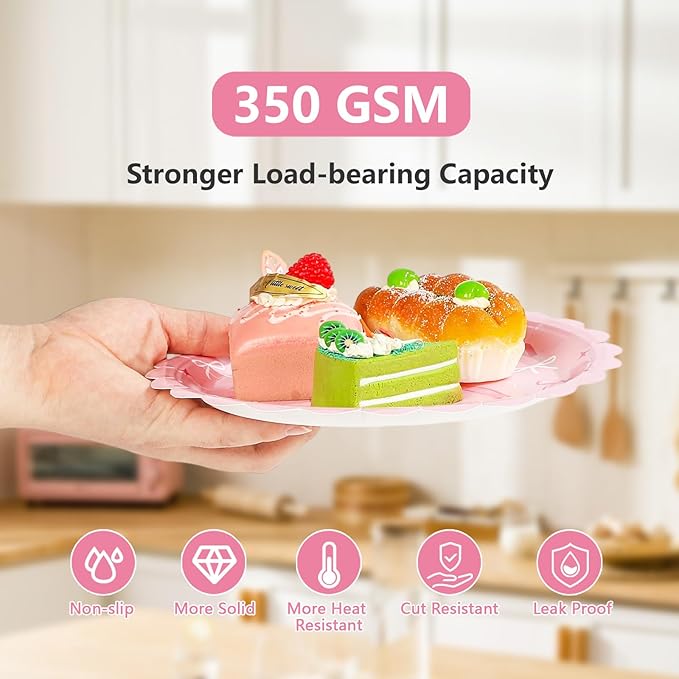 96Pcs Pink Bow Party Supplies Coquette 18th Birthday Party Plates and Napkins Disposable Bow Themed Tableware Set for Girl Happy 18th Birthday Baby Shower Decorations, Serves 24