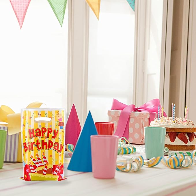 25 Pcs Kids Party Favors - Birthday Goodie Candy Bags, Bolsitas Bolsas para Dulces de Cumpleaos, Loot Bags