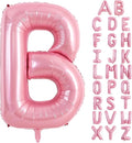 TONIFUL 40 Inch Large Pink Letter B Balloons Giant Foil Mylar Alphabet Balloon for Birthday Party Anniversary Baby Shower Wedding Supplies Decorations