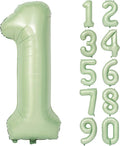 40" Olive green Number Balloons Helium Foil Mylar Balloon Birthday Party banquet Decoration Digital 1