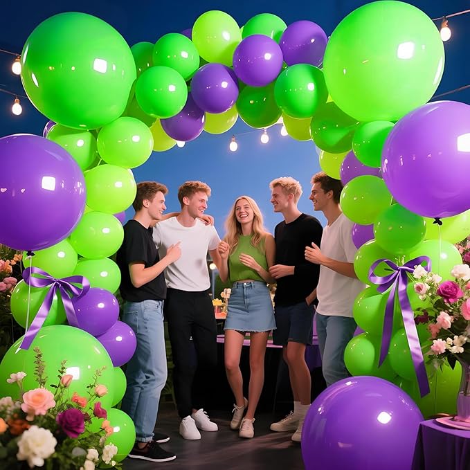 KAWKALSH Light Green Balloon Arch Kit 111Pcs 18 12 5 Inch Latex Party Balloons Garland for Birthday Baby Shower Wedding Engagement Anniversary
