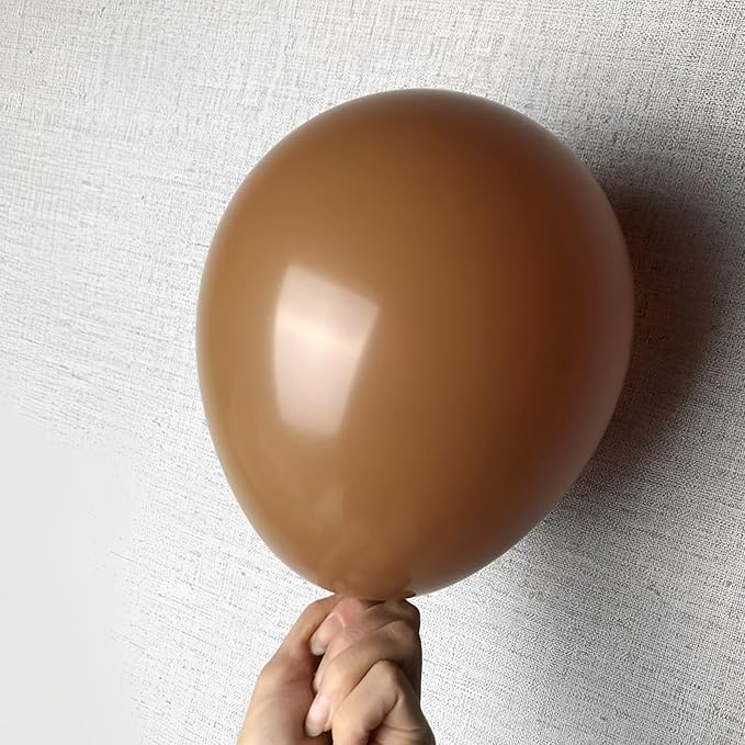 110pcs Brown Balloons 12inch Brown Latex Party Balloons for Graduation, Bear Themed Party, Wedding, Birthday, Bridal Shower, Baby Shower, Anniversary Party Decorations