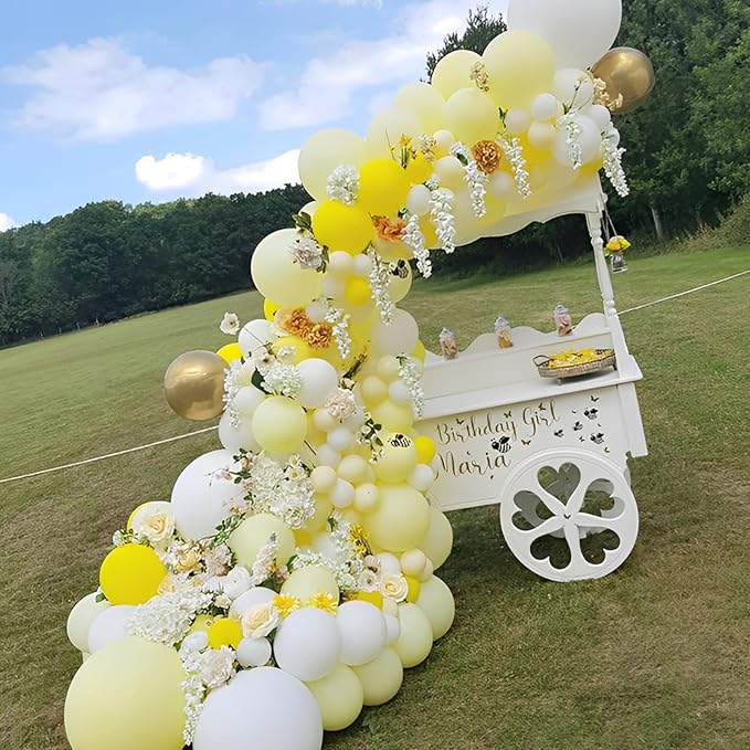 110pcs Pastel Yellow Balloons 12inch Light Yellow Latex Party Balloons for Graduation, Easter, Wedding, Birthday, Bridal Shower, Sunflower Party, Baby Shower, Anniversary Party Decorations
