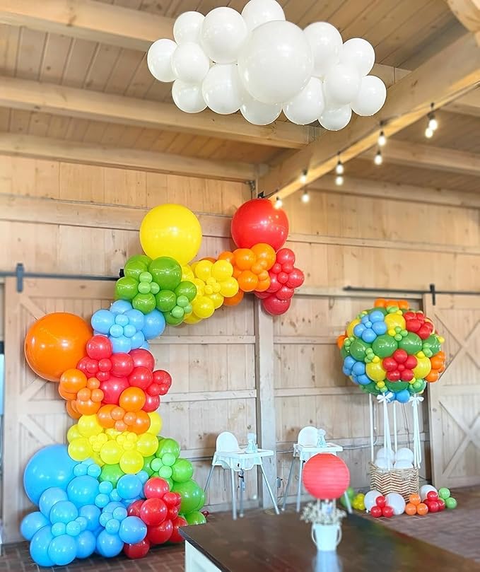 18 Inch Assorted Colors Balloons - 32Pcs Large Thick Gold Balloons Big Round Matte Chrome Party Latex Balloons for Birthday Baby Shower Wedding Graduation Anniversary Themed Party Decorations