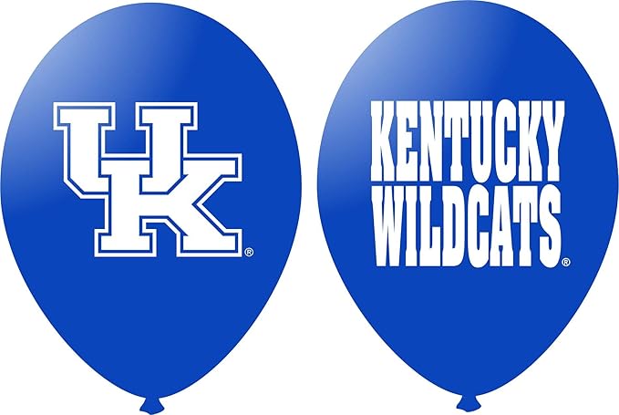 Kentucky Wildcats Balloons 10 Pack 11" Official Licensed Logos, Helium Quality Latex Balloons, Perfect for College Football Team Celebration, Decorated Front and Back by Westrick