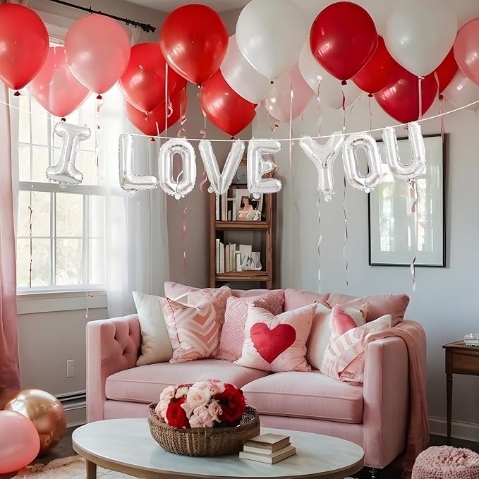 52 Pcs 2 Sets of 16 Inch “A-Z” Letter Balloons Set – Complete Alphabet Mylar Foil Balloons (Each Letter Includes 2 Balloons) for Birthday, Graduations, New Year, and Party Decorations (Silver)