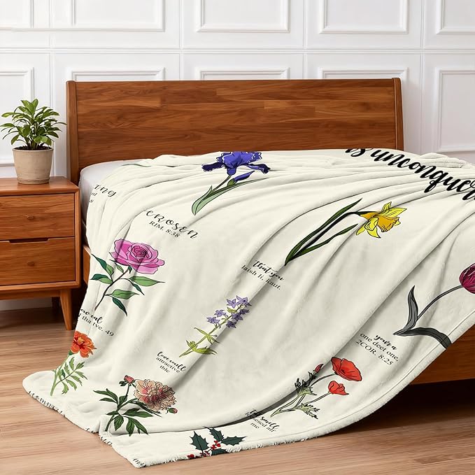 TEHALK Christian Gifts for Women Faith, Inspirational/Religious/Spiritual Gifts for Adults 50"x 60"