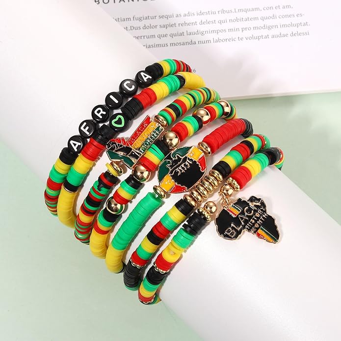Surfer Heishi Bracelets for Women Stackable Rainbow Vinyl Disc Clay Beaded Stretch Bracelets Elastic Layering Friendship Bracelets Boho Summer Beach Jewelry