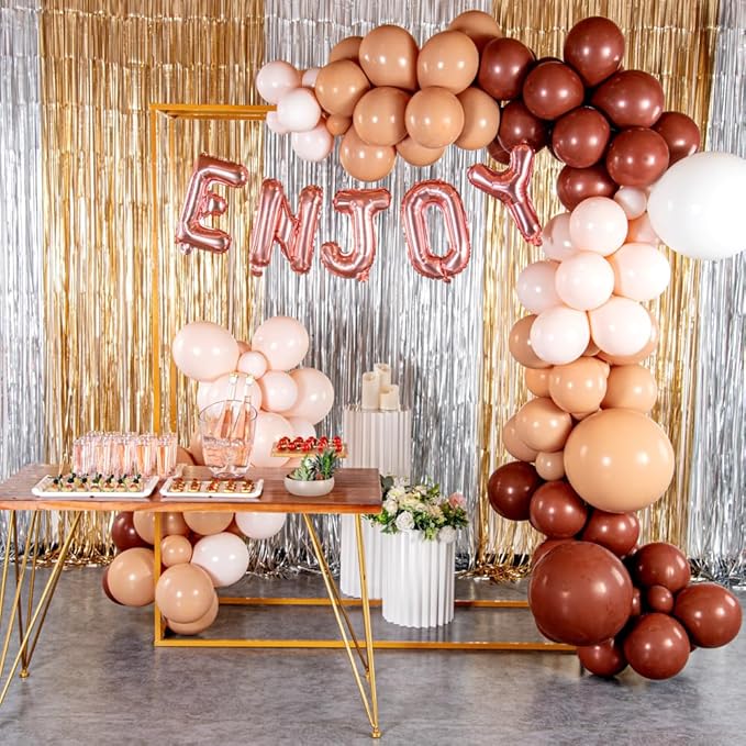Restaurantware-Balloonify 16 Inch Letter Balloon, 1 Alphabet Party Balloon - Letter Y, Self-Sealing, Rose Gold Foil Mylar Finish, Hanging Loop, Decoration For Birthday, Wedding, Or Graduation