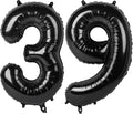 40 Inch Black Number 39 Digital Balloon,Jumbo Mylar Foil Helium Balloon for 39 Balloons for Birthday Party,Wedding Anniversary Party Decorations