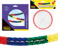 Idena 90122 – Colourful Garland, Pack of 2, 6 m and 4 m, Honeycomb Garland, Decoration, Carnival, Children's Birthday Party