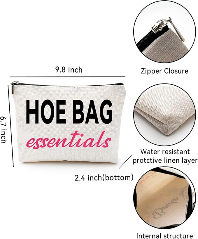 ZUYUROU Funny Gifts for Women, Friends, Hostess Gift Ideas Cool Gifts for Women Girls Birthday Gift Ideas Gag gifts Girls Weekend Overnight Fun Makeup Travel Bag Cosmetic Bag