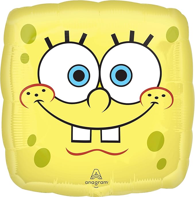 Spongebob's Birthday Party Supplies 7pc Foil Balloon Bouquet Decorations