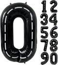 40 Inch Race Car Black Number Balloons Race Car Birthday Party Balloons Large Black Number 0 Balloons Boys 0th Birthday Party Race Car Theme Party Decorations Supplies（Digital 0）