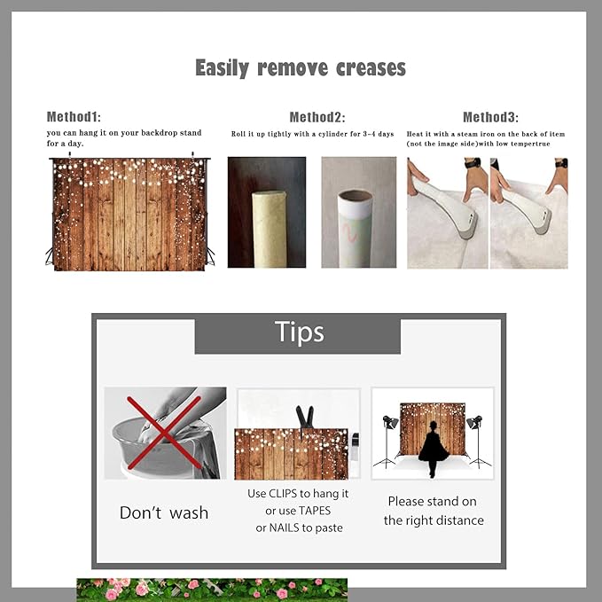 LTLYH 8x6ft Brown Wood Photography Backdrop Photographers Brown Photo Backdrop Retro Wood Wall Backdrop Baby Shower Birthday Party Banners Backdrop 216