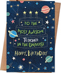 Teacher Birthday Card, Happy Birthday Cards & Gift for Teacher from Student