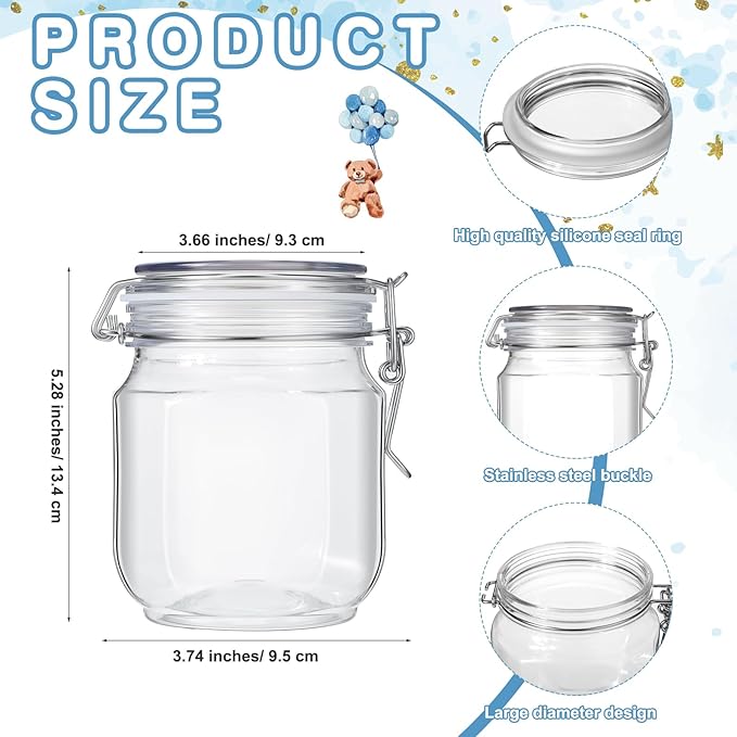 Roowest Baby Shower to Baby Advice Cards for New Parents to Be - Tip Jar Sign for New Parents 60 Parenting Advice Cards 10 HB Pencils 2 Cute Stickers 1 Pet Bottle for Guests Games(Blue Bear)