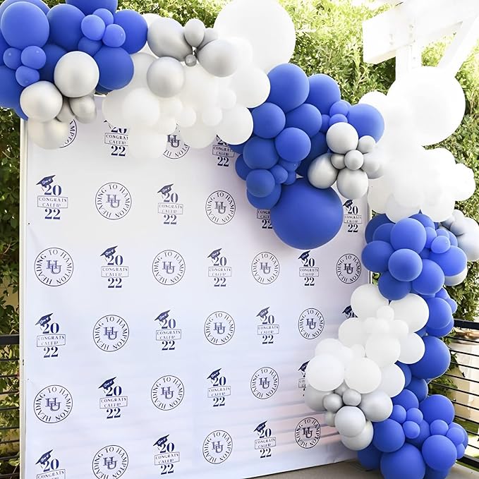 105pcs Royal Blue Balloons 12inch Party Balloons for Birthday Graduation Baby Shower Anniversary Nautical Party Decorations