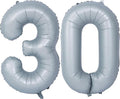 40 In Matte gray Number Balloons Helium Foil Mylar Balloon Birthday Party banquet Decoration 30