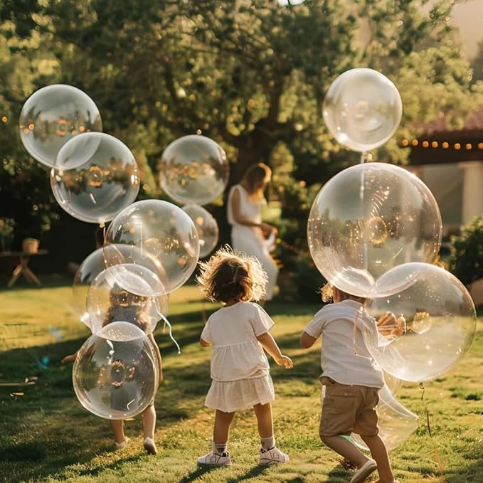 30 Pack Clear Balloons 36 Inch Clear Latex Party Large Balloon Bulk for Various Party Events Decorations