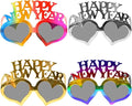 4 Pack Happy New Year Eyeglasses Fancy New Year Party Glasses Funny Sunglasses Eyewear