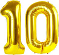 40 Inch Gold Balloon Number 10 Balloon,Jumbo Mylar Foil Helium Balloon for 10 Birthday Digital Balloons for Birthday Party,Wedding Anniversary Party Decorations