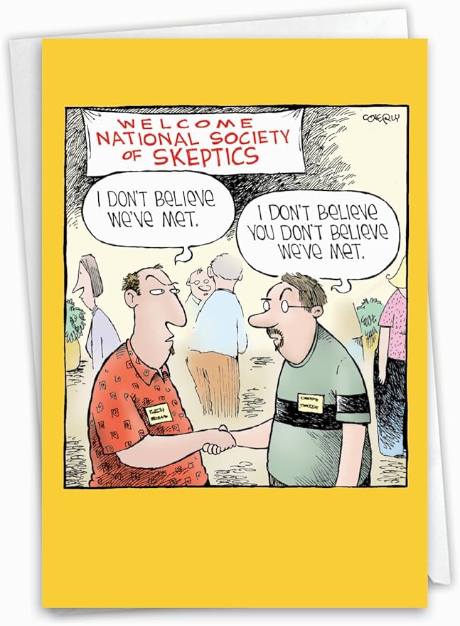 NobleWorks Hysterical Birthday Greeting Card with 5 x 7 Inch Envelope (1 Card) Skeptics Society C7868BDG