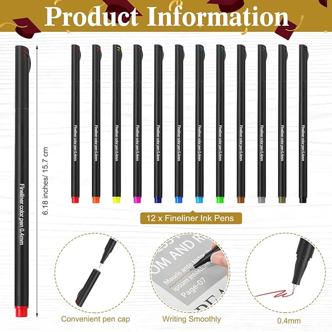 113 Pcs Class of 2026 Graduation Party Favors Include 1 Advice and Wishes Wooden Sign 100 Graduation Advice Cards with 12 Fineliner Ink Pens for The Graduate Class of 2026(Red)