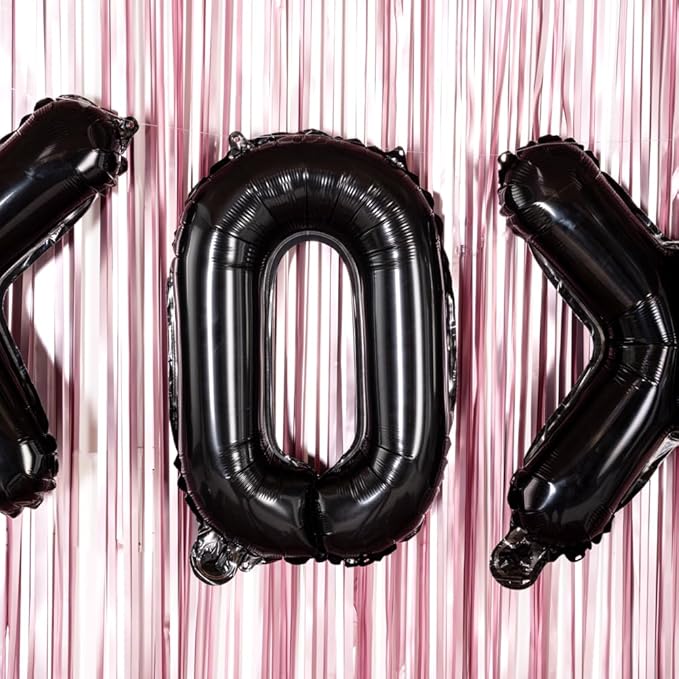 Restaurantware-Balloonify 16 Inch Letter Balloon, 1 Alphabet Party Balloon - Letter O, Self-Sealing, Black Foil Mylar Finish, Hanging Loop, Decoration For Birthday, Wedding, Or Graduation
