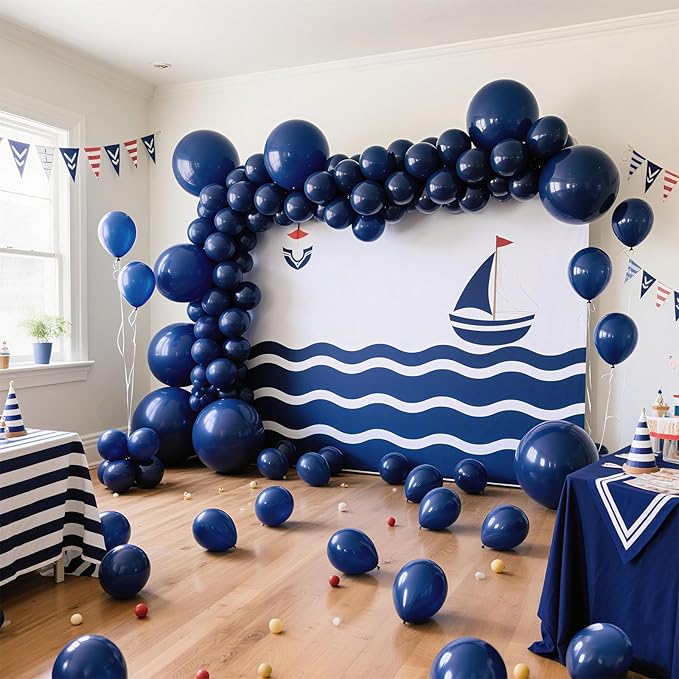Navy Blue Balloons Latex Party Dark Blue 10 Pack 36 inch Round Navy Balloons for Wedding Graduation Birthday Party Backdrop Decorations