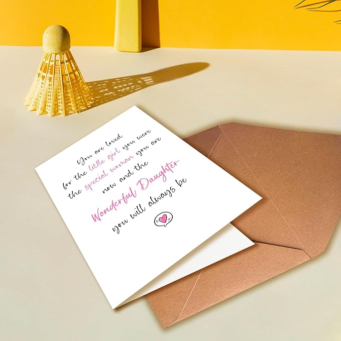 Funny Birthday Card For Daughter, Special Birthday Card For Daughter, You Will Always Be a Wonderful Daughters, Happy Birthday Card