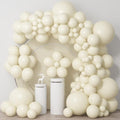 Ivory White Balloons Cream Latex Balloon 5 10 12 18inch Different Sizes 103pcs Beige Nude Neutral Balloons Kit for Kids Birthday Party Decoration Baby Shower Wedding Annversary
