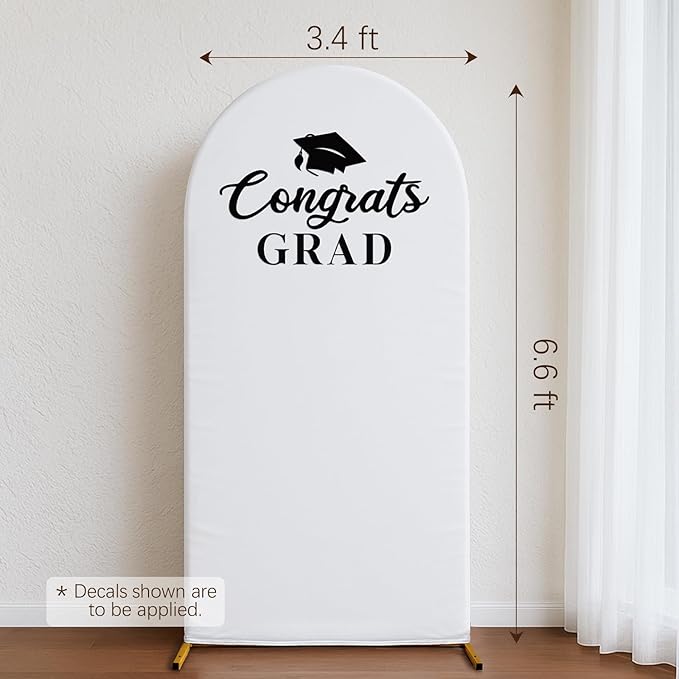 Graduation Decorations 2026 - Class of 2026 6.6Ft Arch Backdrop Kit - Grad Photo Party Decor Supplies for College High School Yard Garden