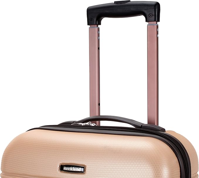 Rockland Melbourne Hardside Expandable Spinner Wheel Luggage, Carry-On 20", Champagne
