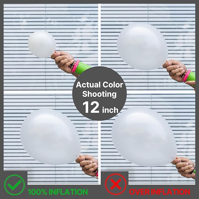 PartyWoo Pearl White Balloons 152pcs Different Sizes Pack of 18 12 10 5 Inch Metallic White Latex Balloon Arch Kit Garland for Wedding Graduation Baby Shower Birthday Party Decorations White-Z30