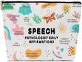 Funny Speech Therapy Gifts Makeup Bag, Graduation Gifts for Speech Language Therapist, SLP Gift, Appreciation Gift for Speech Language Pathologist, Speech Language Therapist Gift Cosmetic Bag